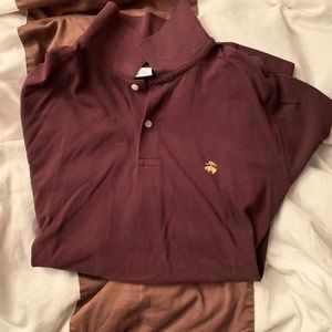 Burgundy Brooks Brothers Polo